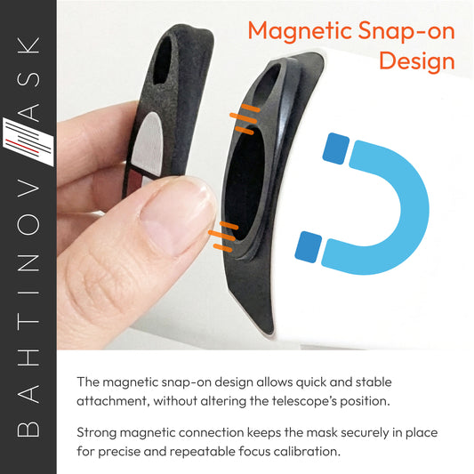 Bahtinov Focus Mask for SeeStar S30 PRO – Magnetic Precision Focus Calibration