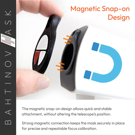 Bahtinov Focus Mask for SeeStar S30 – Magnetic Precision Focus Calibration