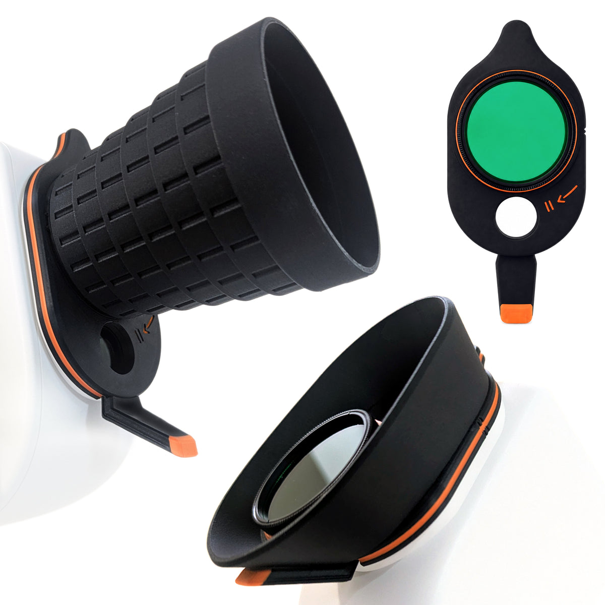 DeWiew Protect & Filter – Double Dew Shield System & Filter Holder for Seestar S50 PRO