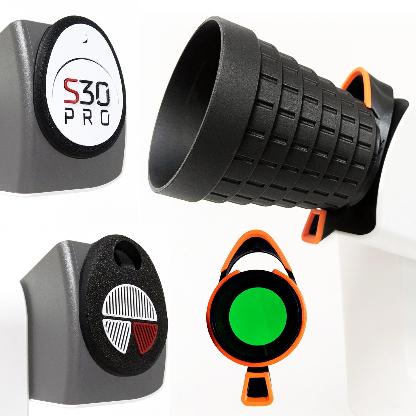 ProKit 4 for Seestar S30 PRO Telescope: Bahtinov Mask, LensGuard, Dewiew Dew Shield, 2" Filter Holder