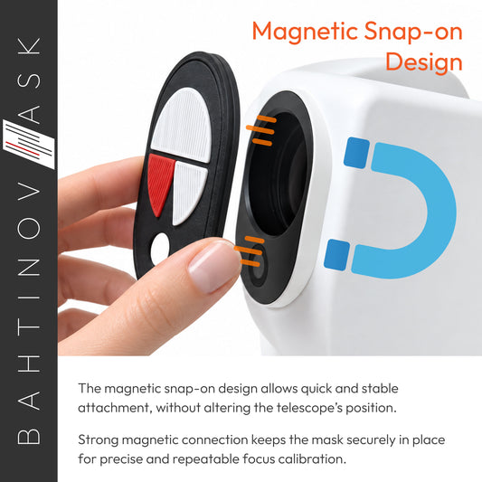 Bahtinov Focus Mask for SeeStar S50 PRO – Magnetic Precision Focus Calibration