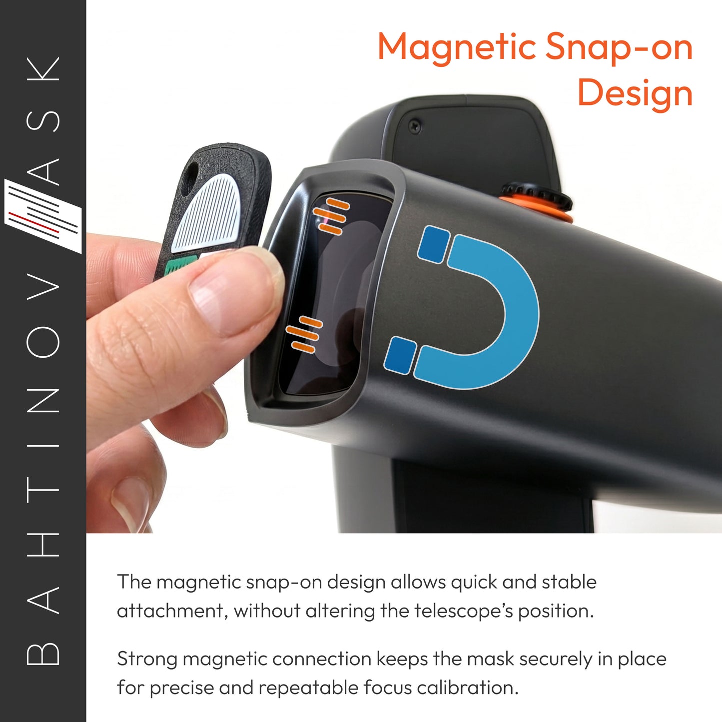 Bahtinov Focus Mask for DWARF Mini – Magnetic Precision Focus Calibration