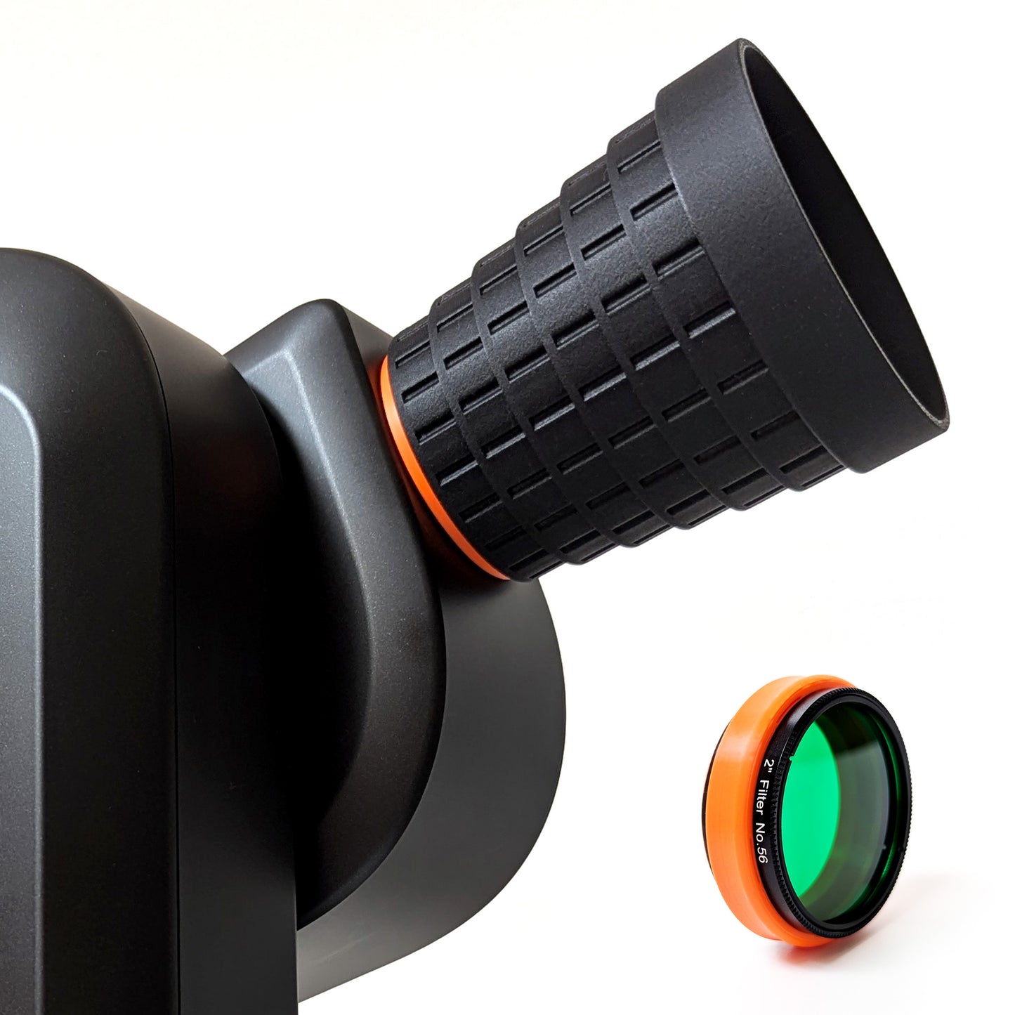 DeWiew Filter Holder attached to Seestar S50 Smart Telescope